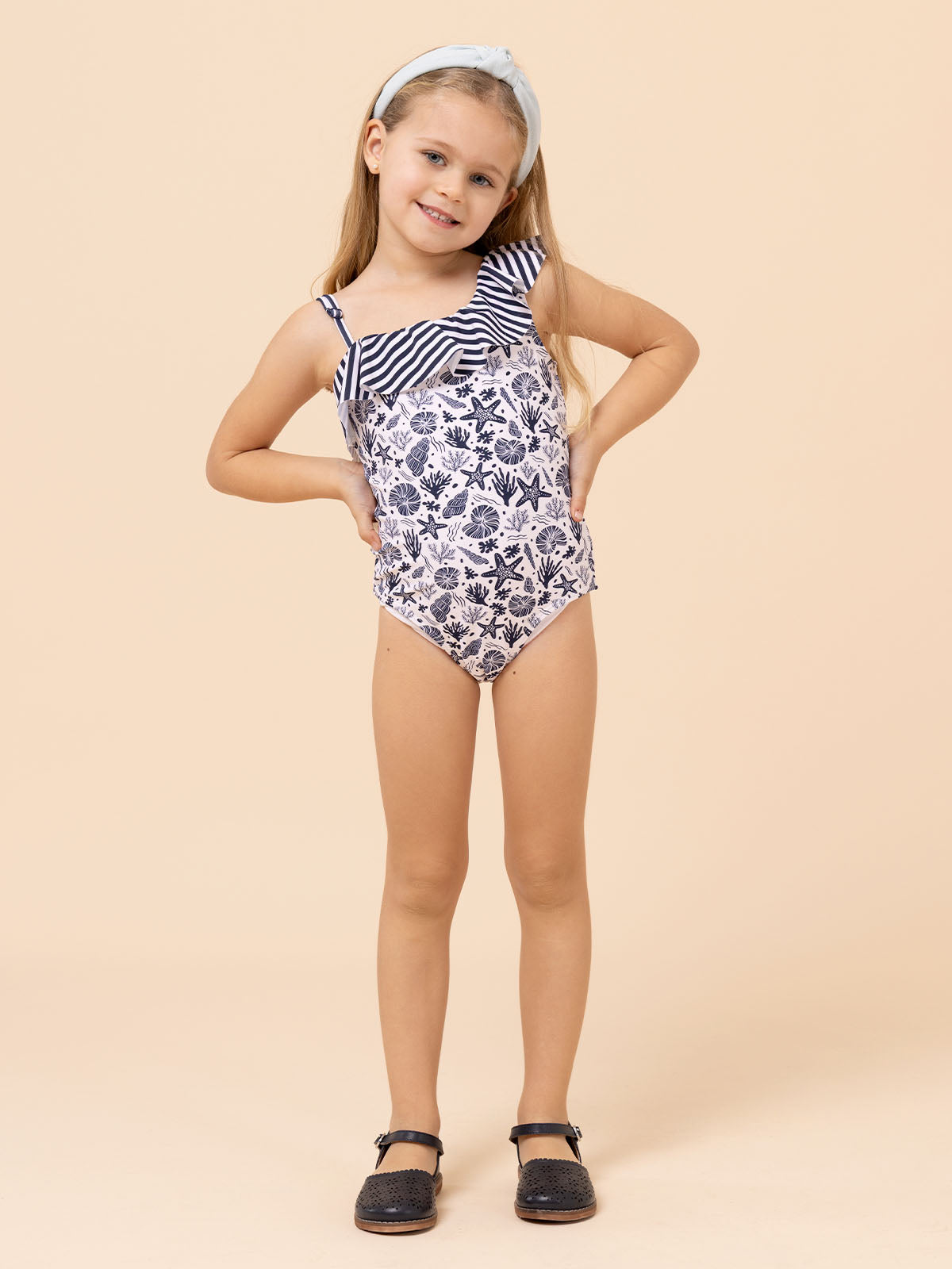 Traje De Baño Niña Vittoria Azul