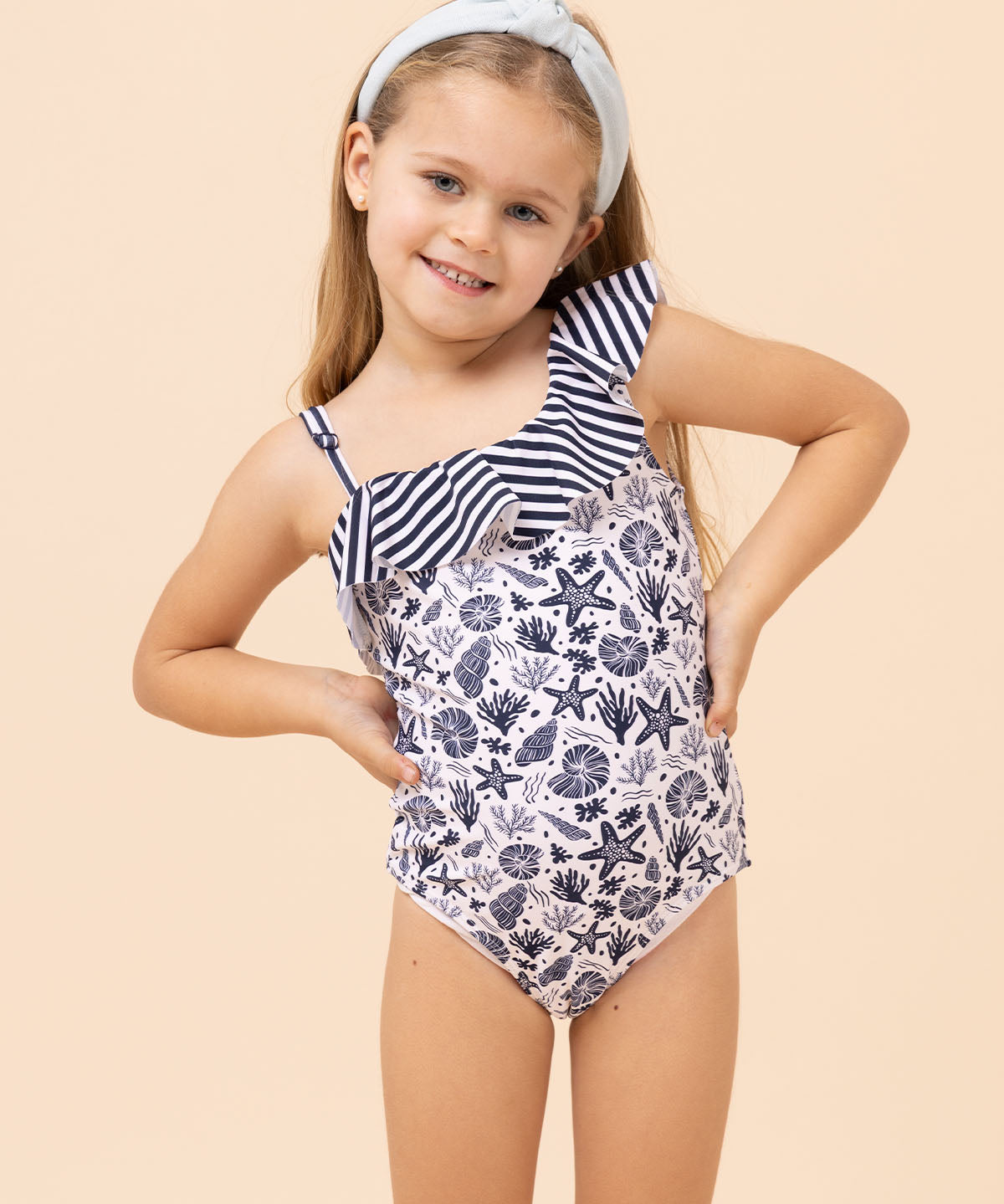 Traje De Baño Niña Vittoria Azul