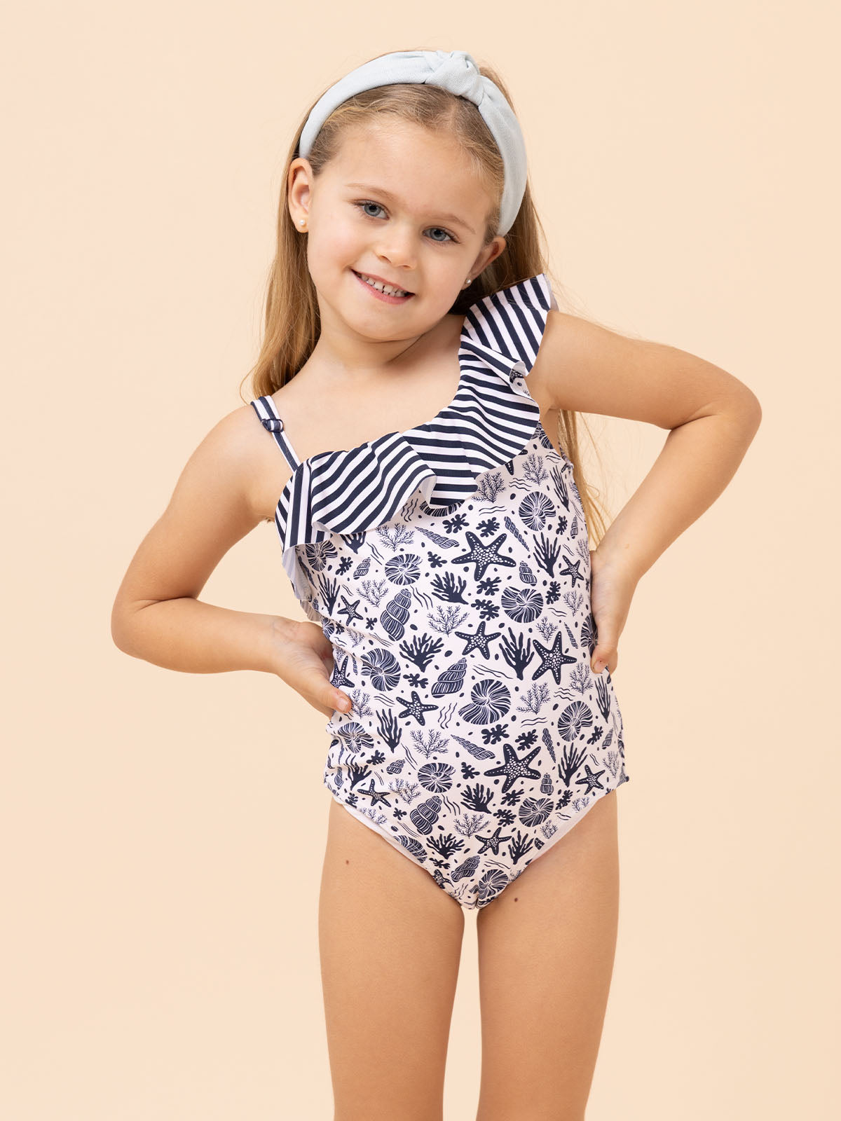 Traje De Baño Niña Vittoria Azul