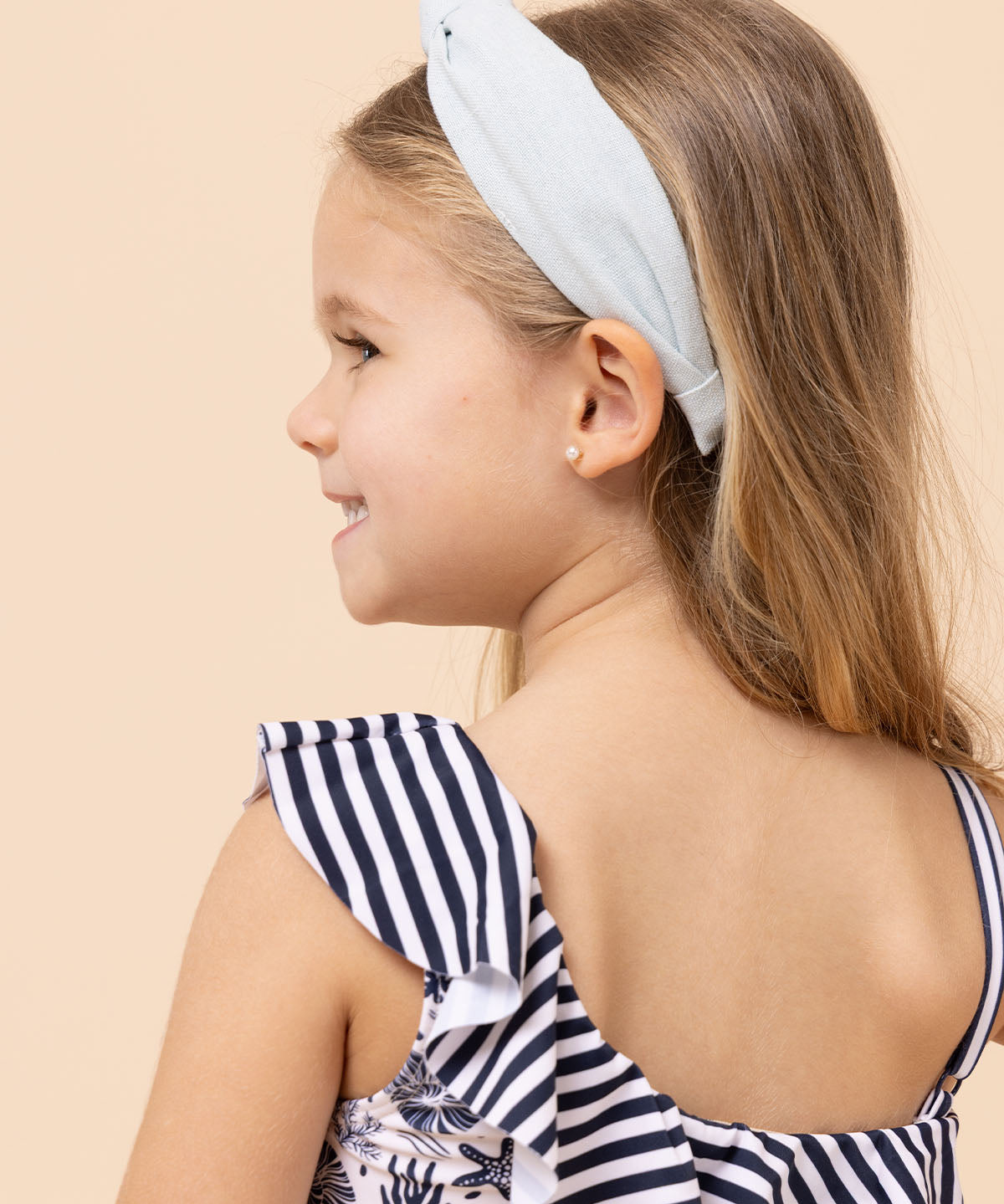 Traje De Baño Niña Vittoria Azul