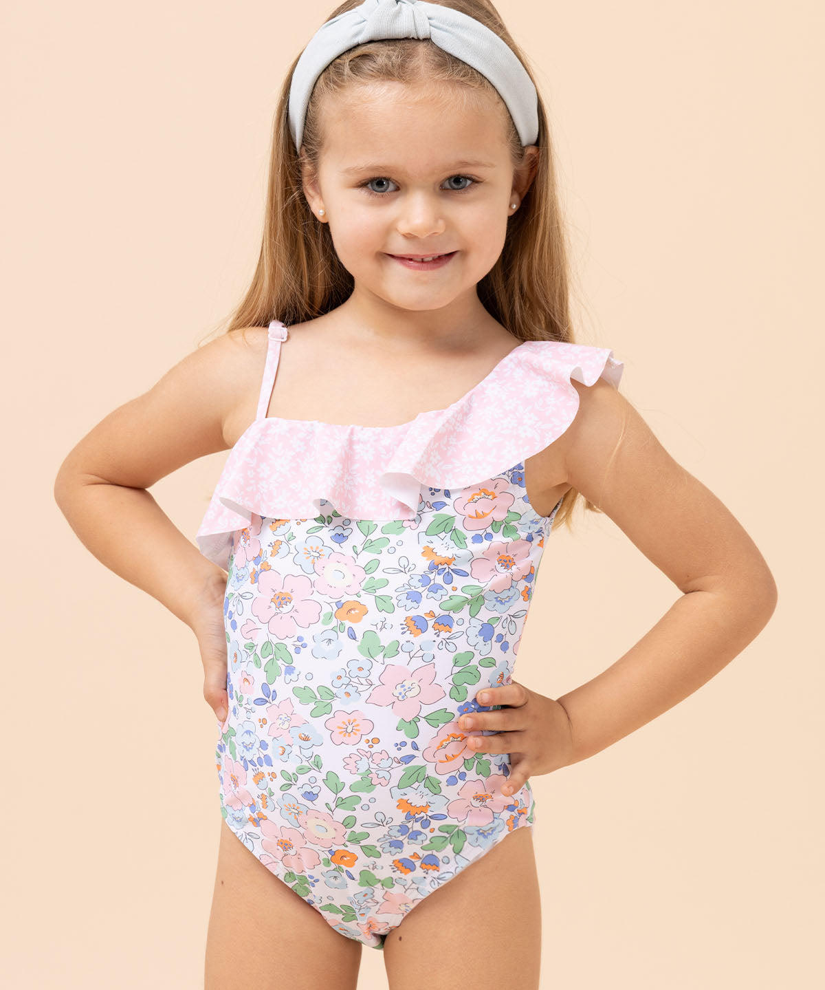 Traje De Baño Niña Vittoria Rosado
