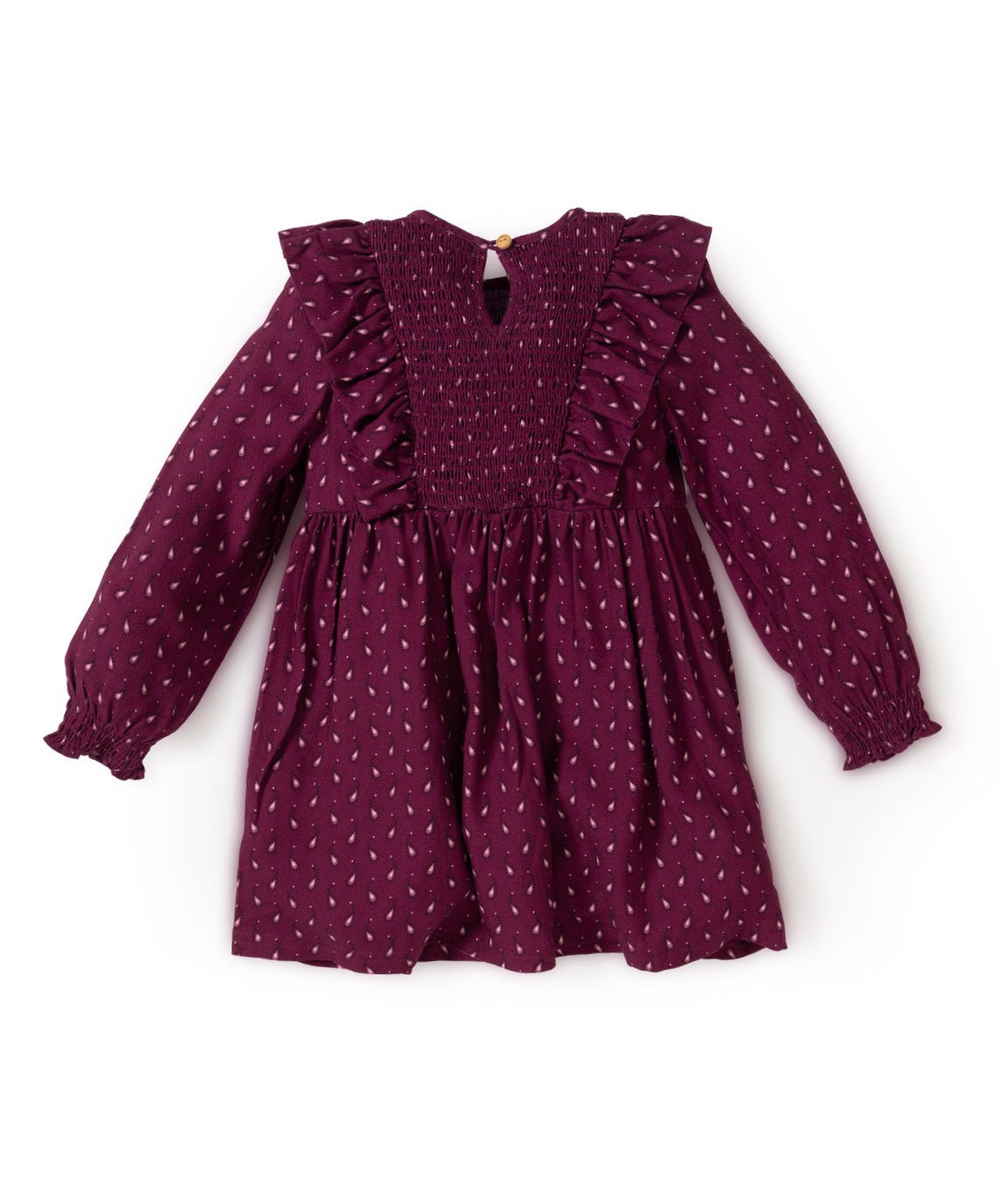 Vestido Blossom Niña Burdeo