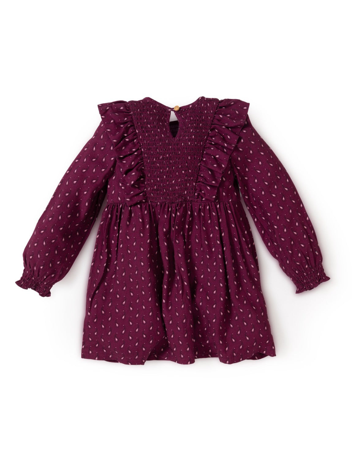 Vestido Blossom Niña Burdeo