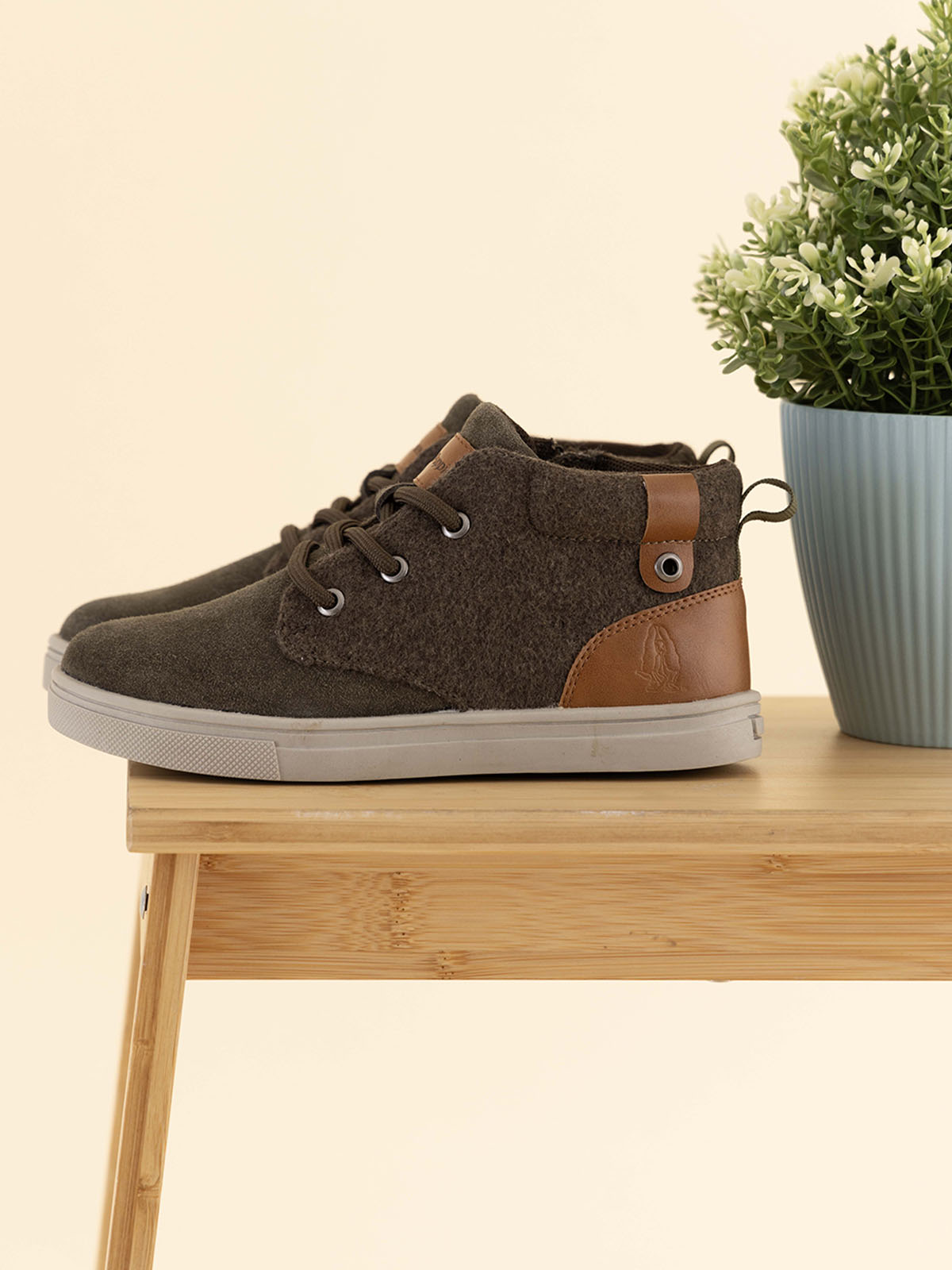 Botín Cuero Niño Connor-K Verde
