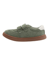 Zapatilla Cuero Niño Clara-K Verde