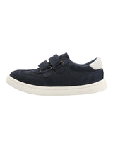 Zapatilla Cuero Niño Clara-K Azul
