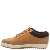 Zapatilla Cuero Niño Slalom Low Café