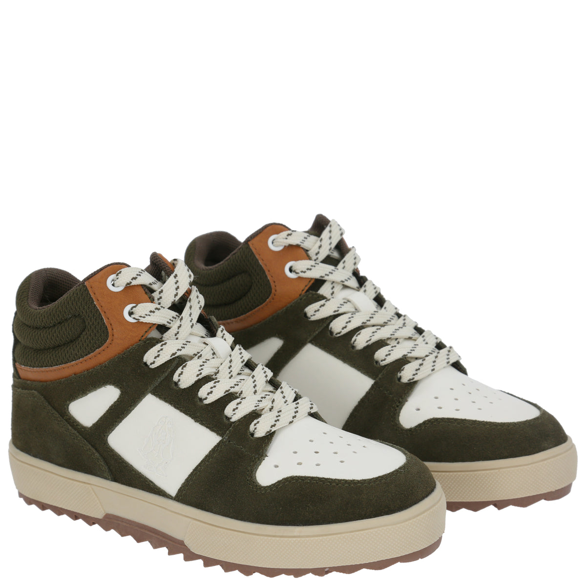 Zapatilla Cuero Niño Moslo Negro