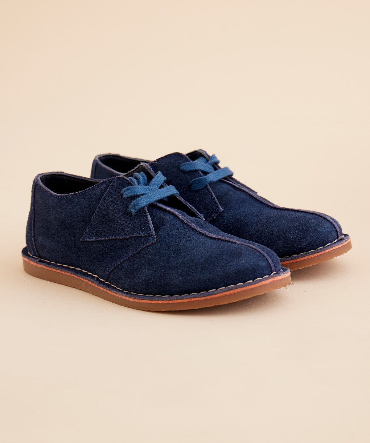 Zapato Cuero Niño Lynton Azul