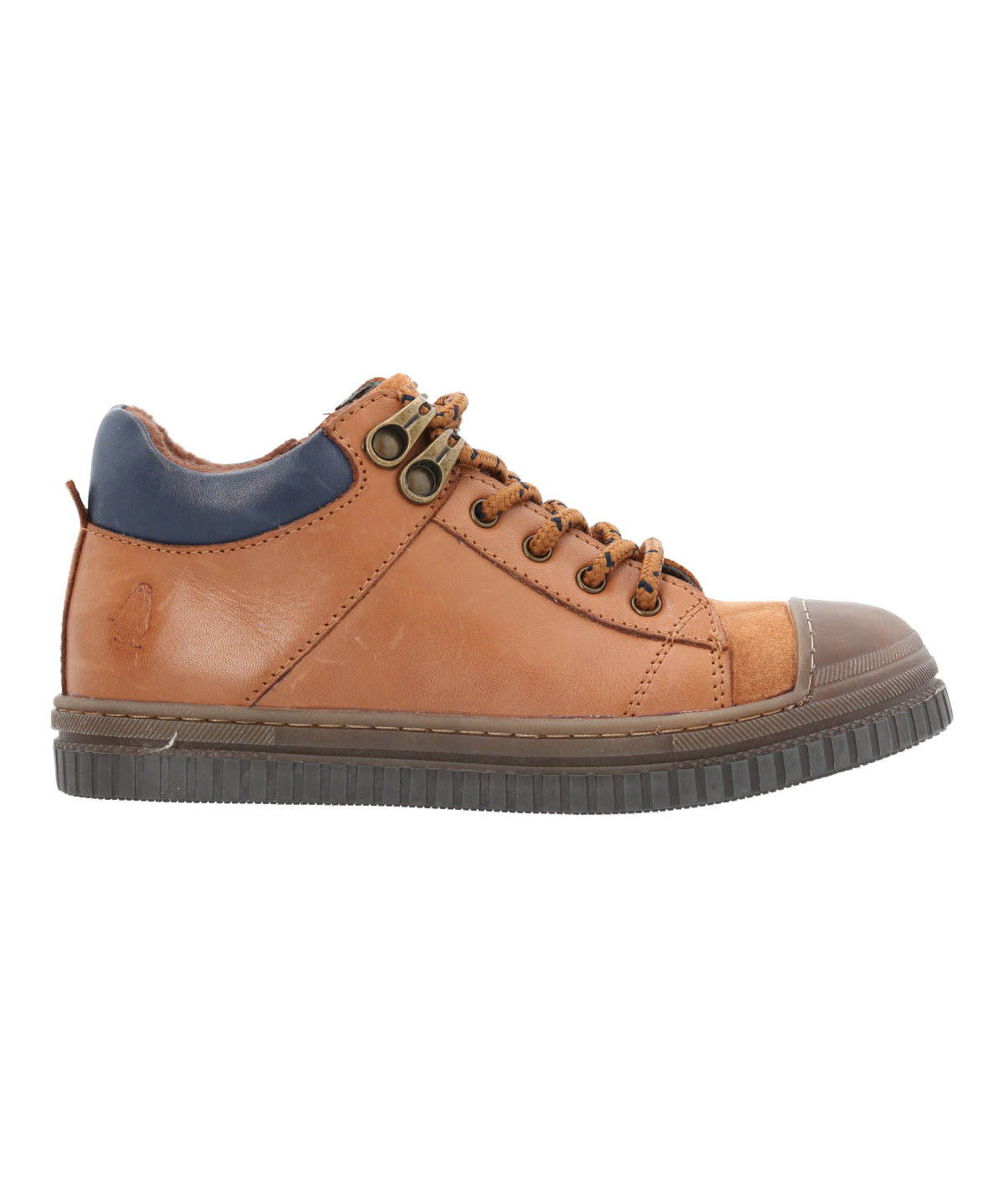 Zapatilla Cuero Niño Waco Café