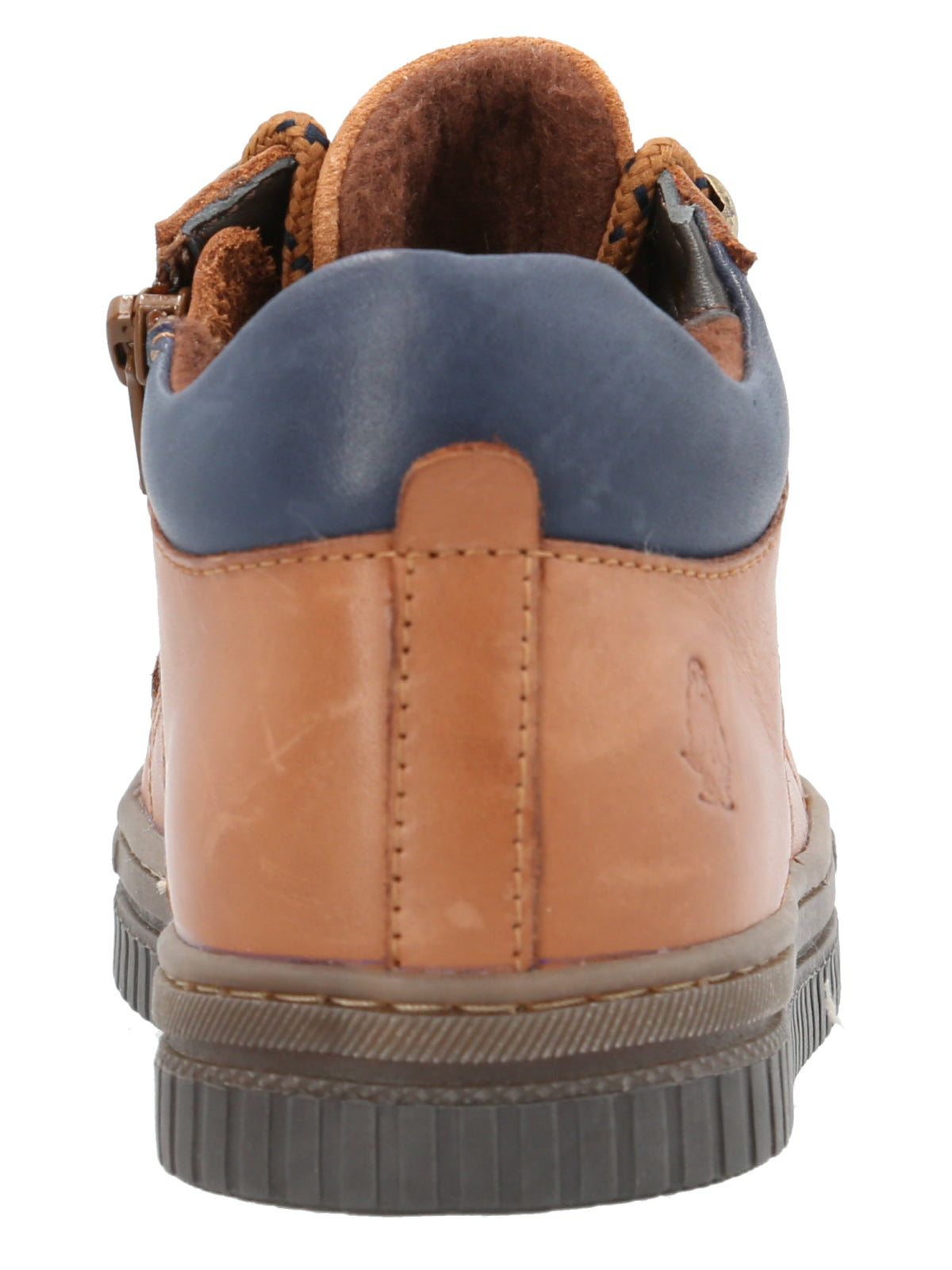 Zapatilla Cuero Niño Waco Café