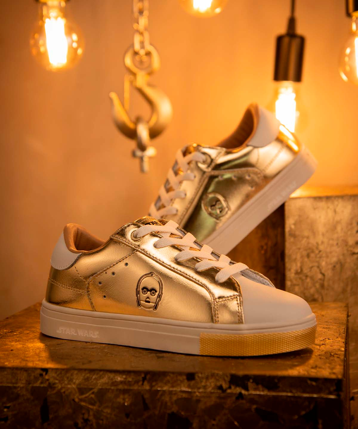 Zapatilla Niña C-3PO Metalizado