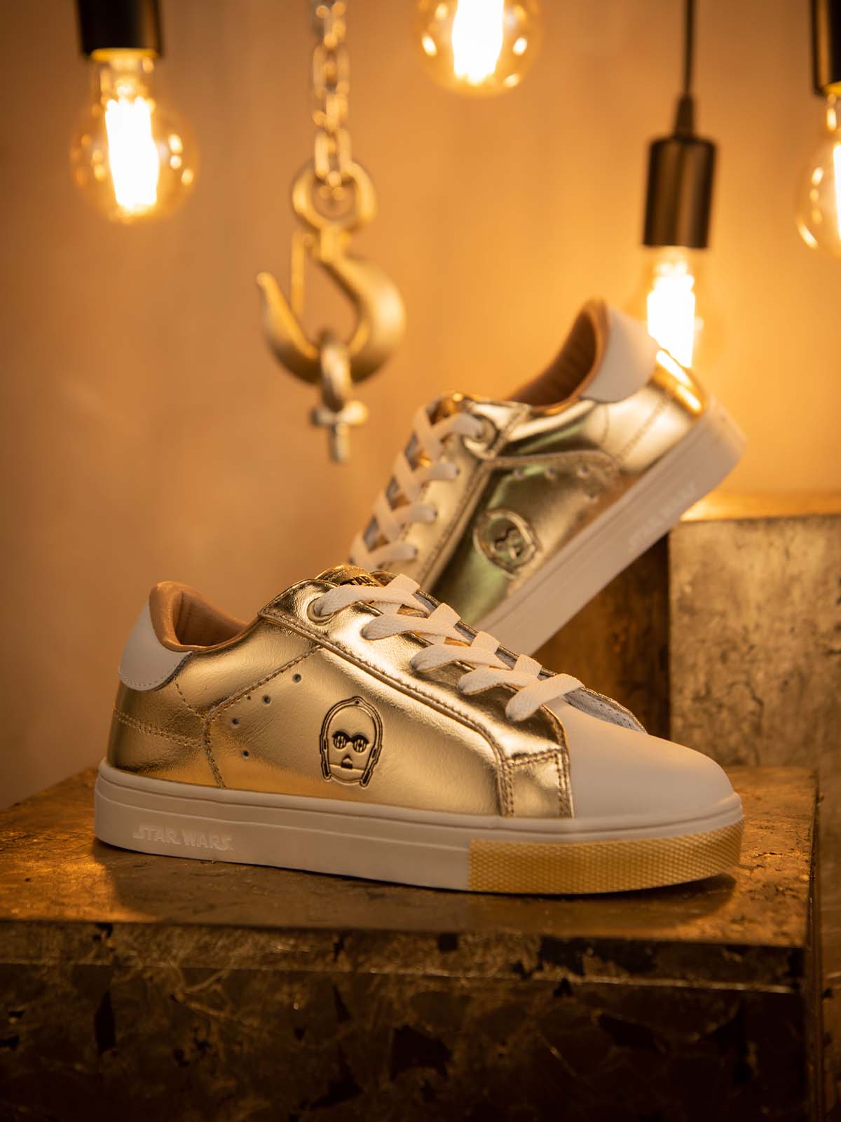 Zapatilla Niña C-3PO Metalizado