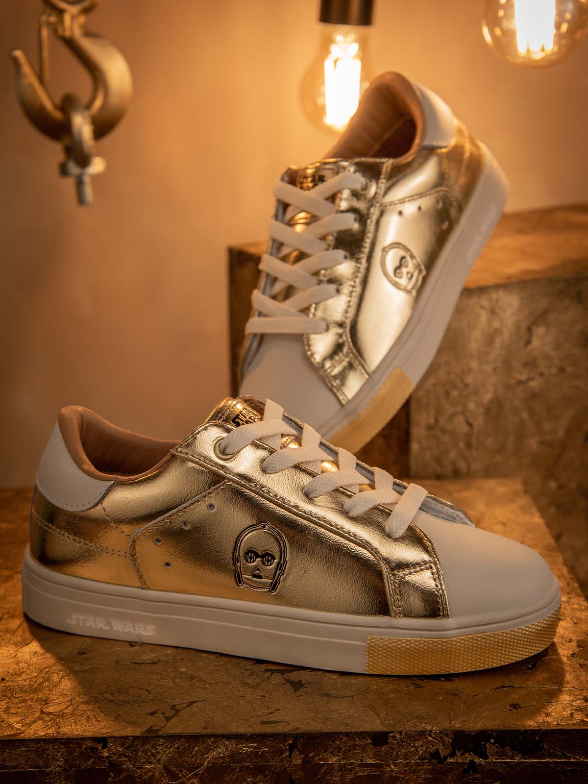 Zapatilla Niña C-3PO Metalizado