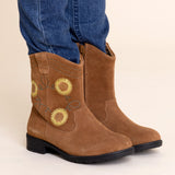 Bota Cuero Niña Montana Café