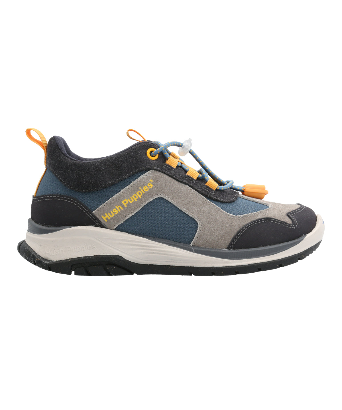 Zapatilla Cuero Niño Fastland Azul