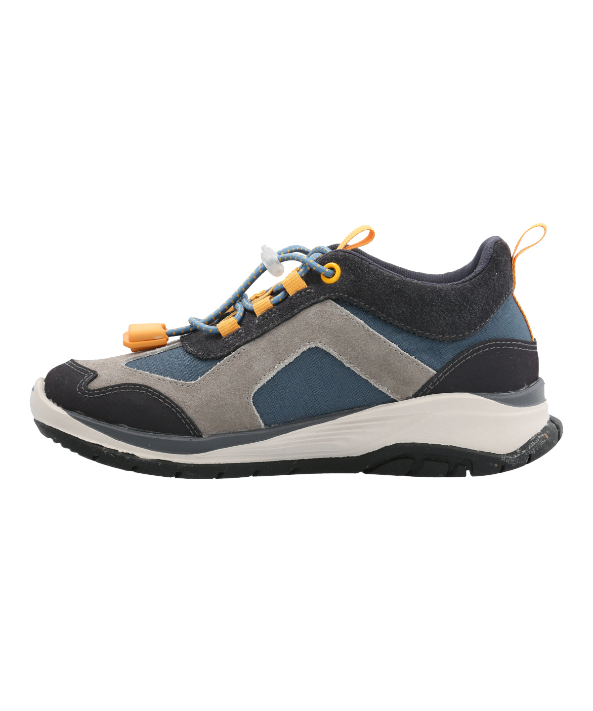 Zapatilla Cuero Niño Fastland Azul