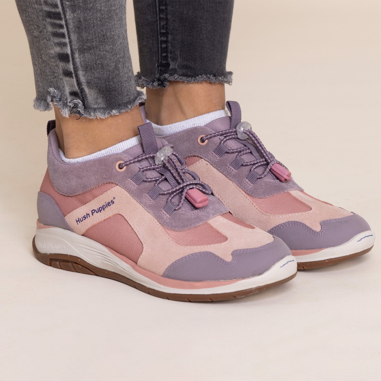 Zapatilla Cuero Niña Fastland  Rosado