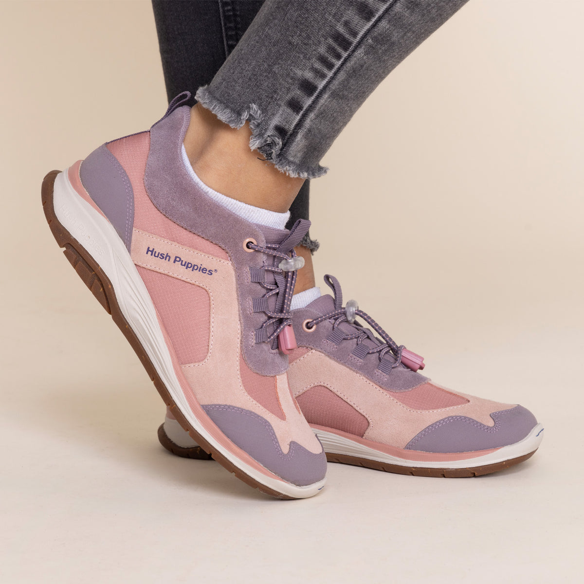 Zapatilla Cuero Niña Fastland  Rosado