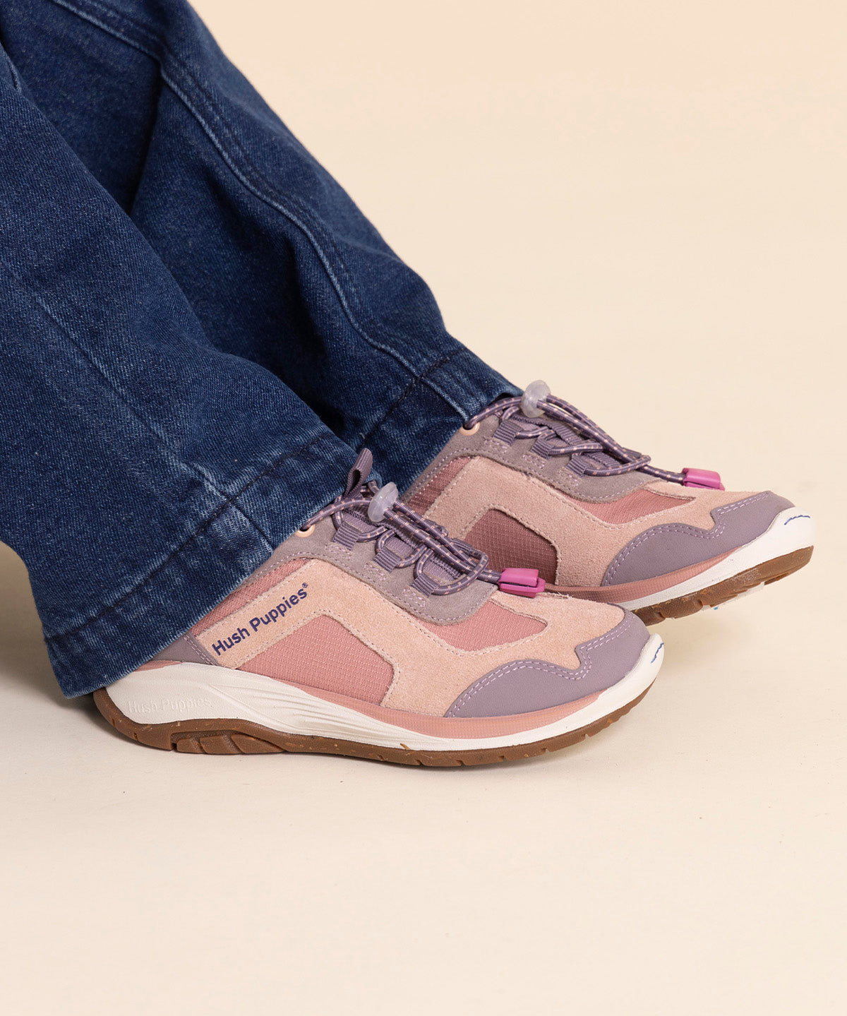 Zapatilla Cuero Niña Fastland  Rosado