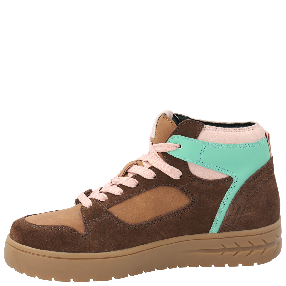 Zapatilla Cuero Niña Silverwood Café
