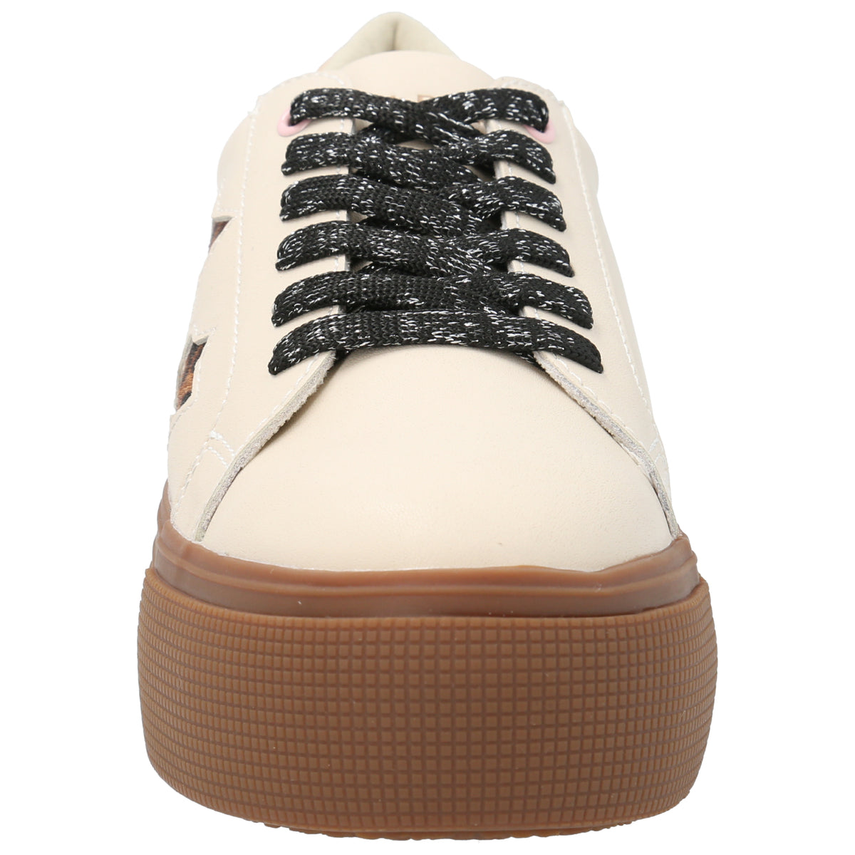 Zapatilla Cuero Niña Quens Beige