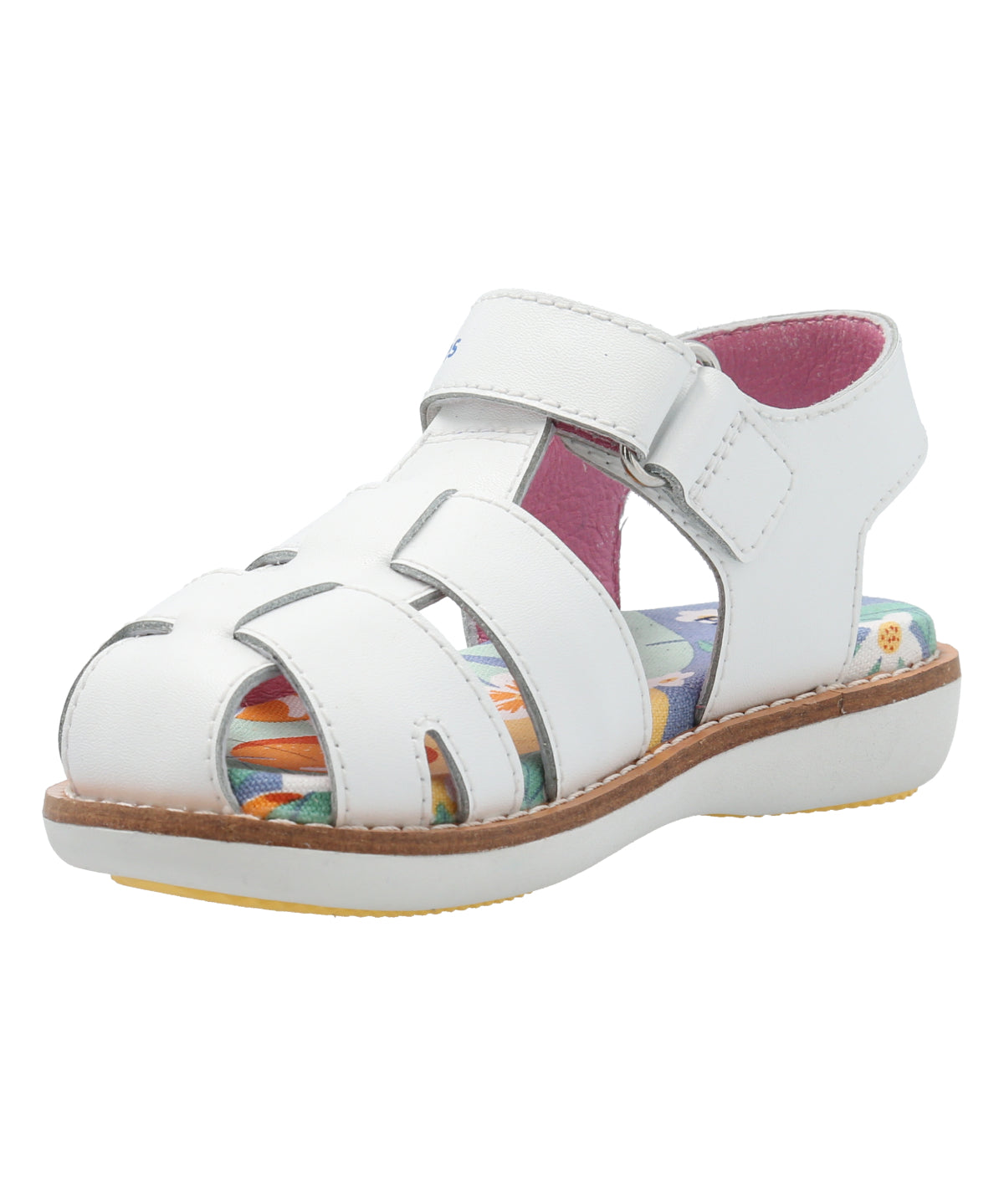 Sandalia Cuero Niña Penny Blanca