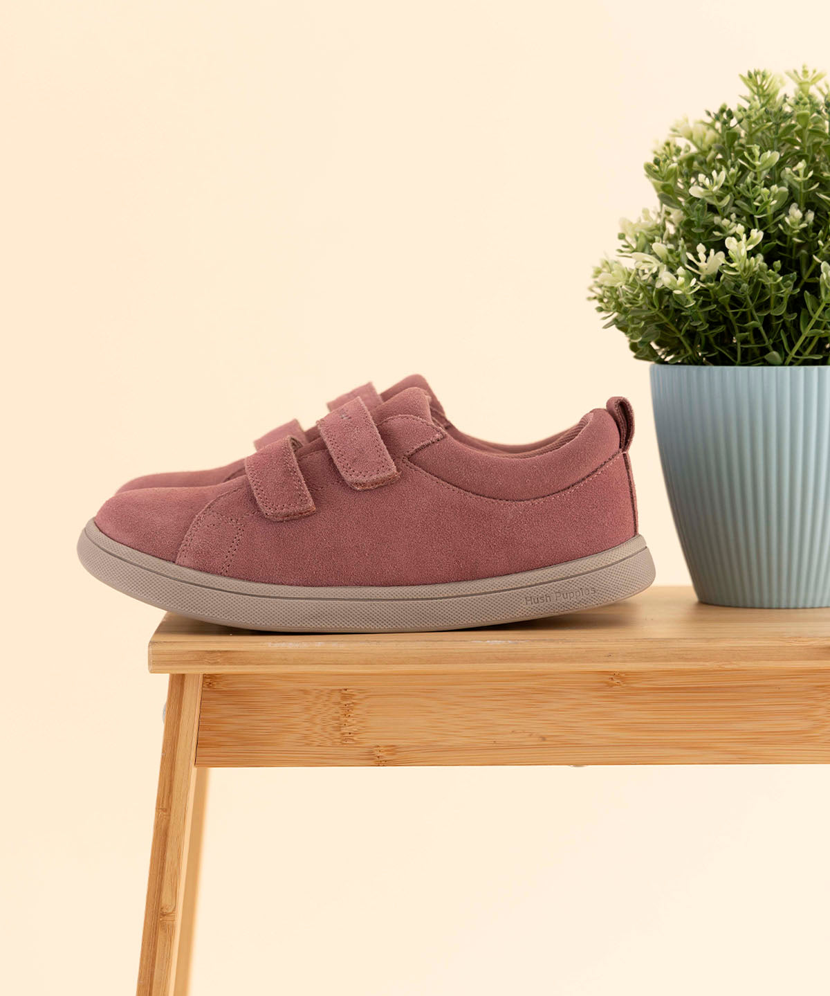 Zapatilla Cuero Niña Hobart Rosado