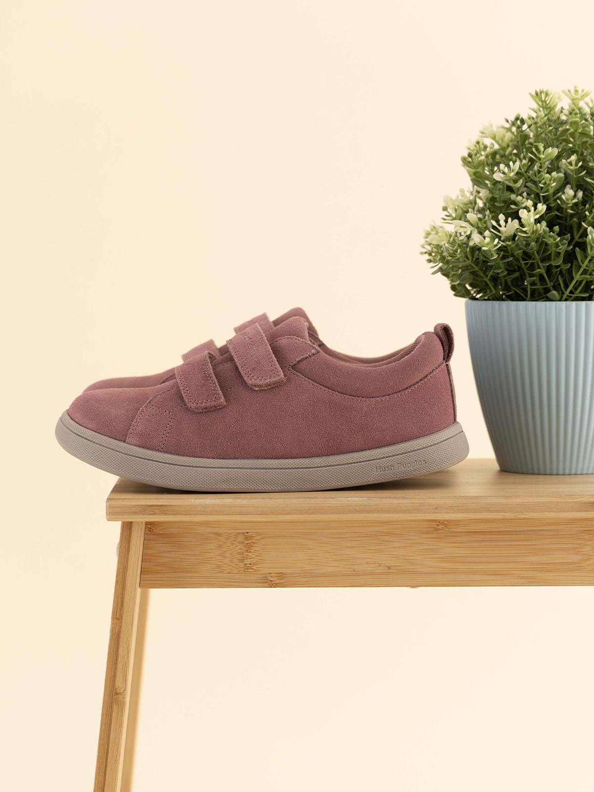Zapatilla Cuero Niña Hobart Rosado