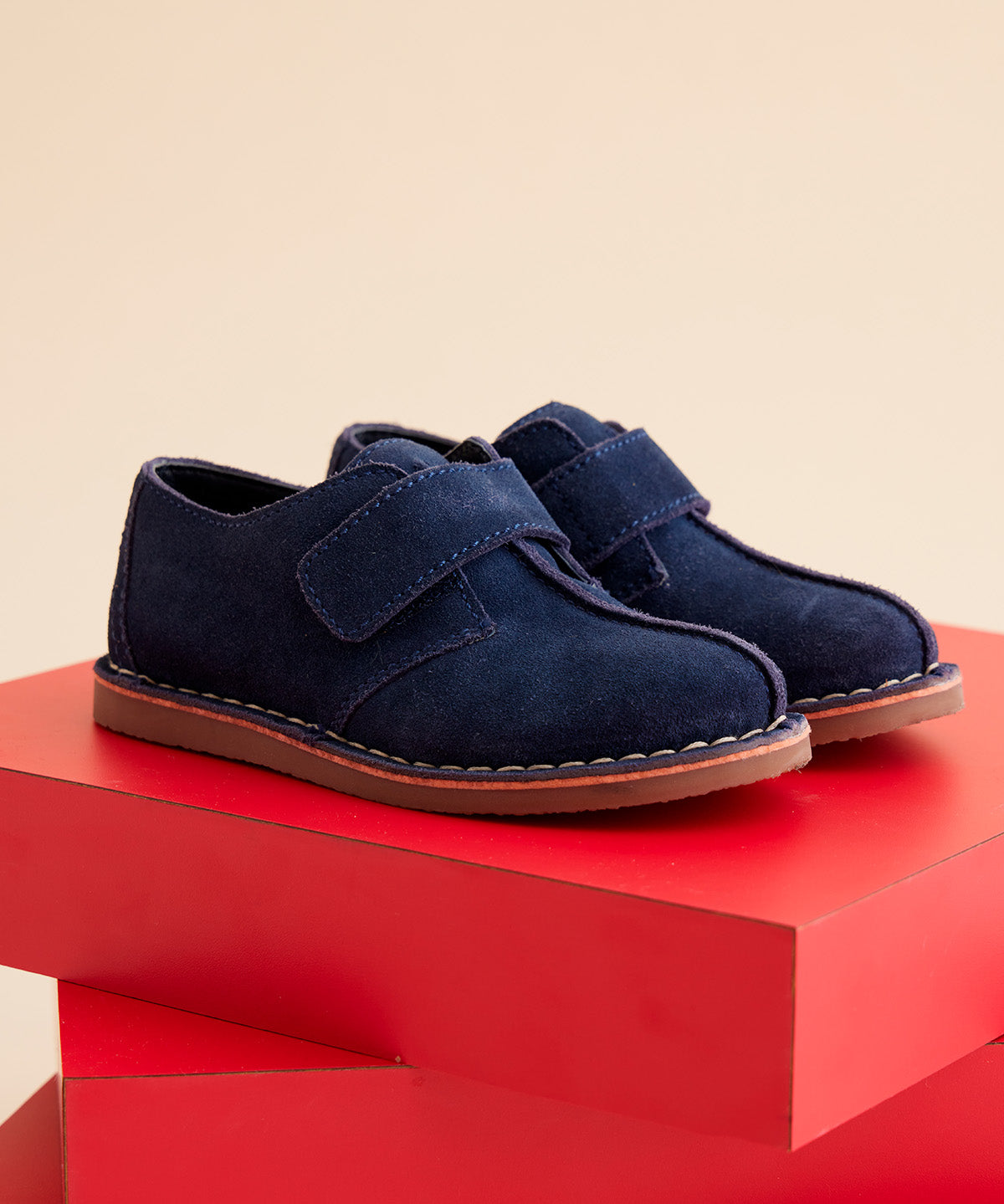 Zapato Cuero Niño Lynton Azul