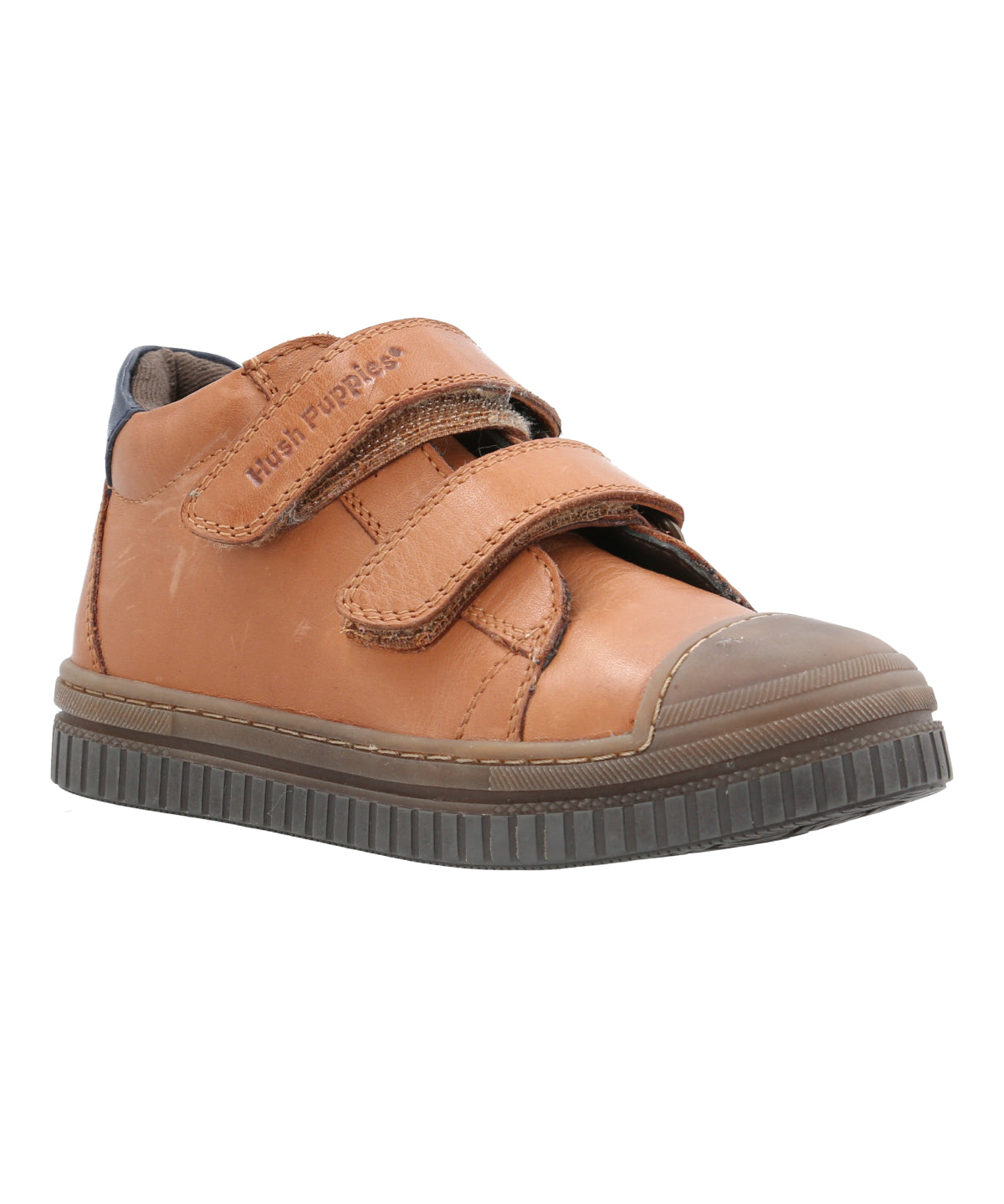 Zapatilla Cuero Niño Waco VL Café