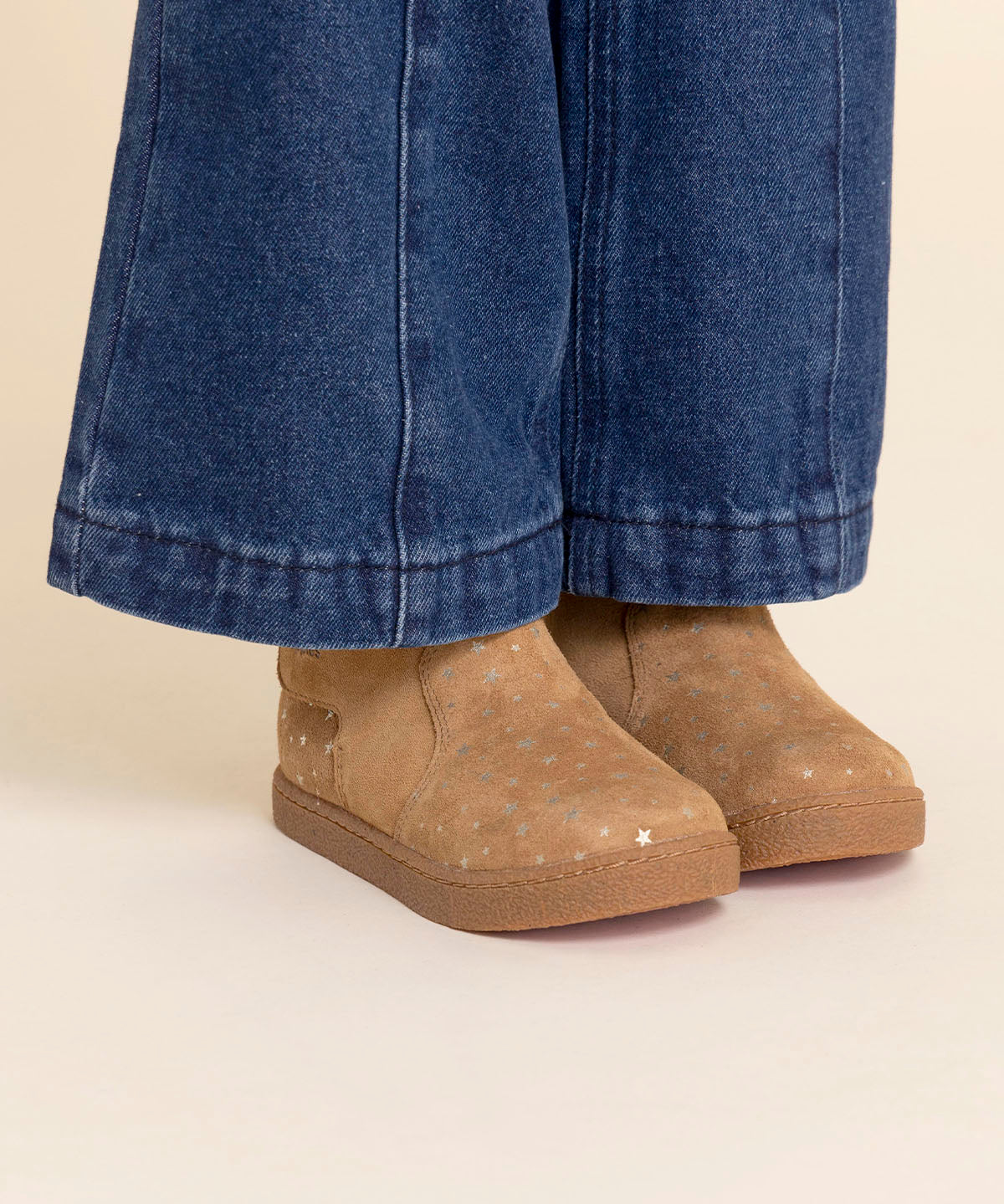 Bota Gamuza Niña Bonnie Café