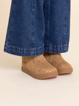 Bota Gamuza Niña Bonnie Café