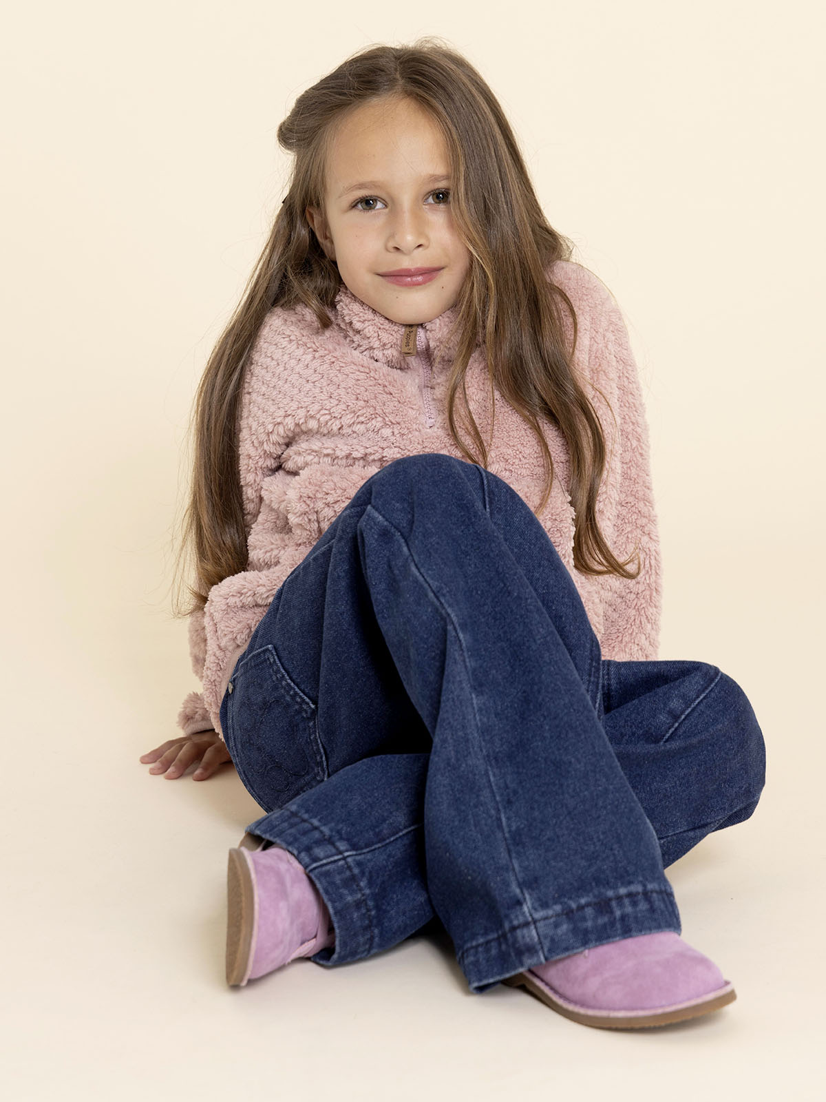 Botín Cuero Niña Mandy Rosado