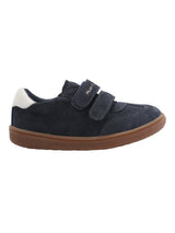 Zapatilla Cuero Niño Clara-K Azul